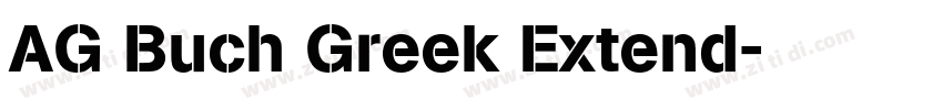 AG Buch Greek Extend字体转换